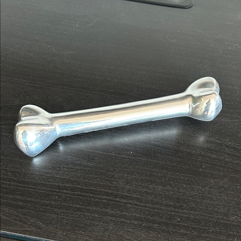 Silver Bone-Shaped Decor